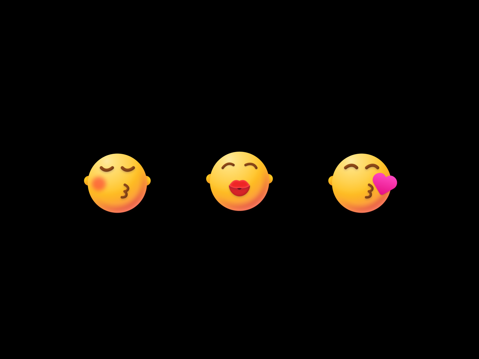 My new emojis 3dsmile emojis emotion faces figma head icondesign iconpack icons iconset inlove kiss kissing love loveis sex smiles uidesign vectorsmiles