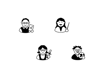 Teachers sketches avatars designui education figmadesign icons illustration notion pendraw school sketches teacher