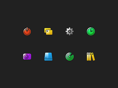 Shining System Icons dashboard figma glass iconpack icons iconset ios macos panel uidesign