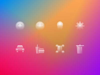 Glassy Icons Pack #6 clean