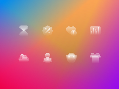 Glassy Icons Pack #8 clean