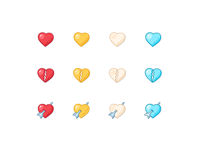 Collection of hearts