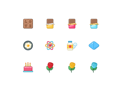 Valentines Day Icons Set