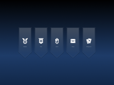 Game UI Icons asset chest clan figma game gems icons interface medals minigames mmo online rpg solid ui user