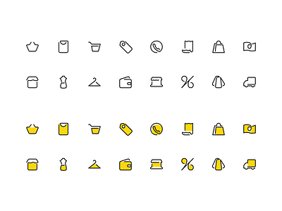 One line + Shape delivery figma filled iconpack icons iconset magazine oneline onestroke sale shape shopping store svg unoline