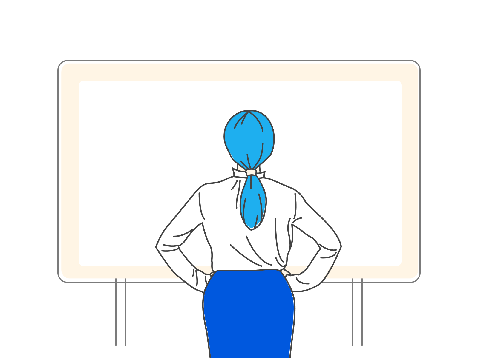 teacher female worker character line style icon 2592201 Vector Art at  Vecteezy