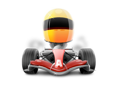 Icon Racer for auto portal acars auto car ferrari formula helmet icon karting moto pro race racer speed sport track yellow