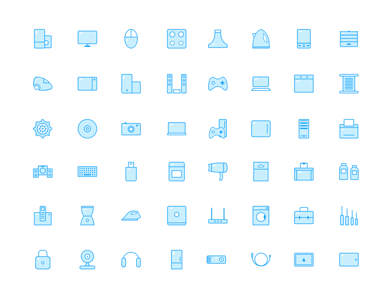 Blue Moon Icon Set by Rengised on Dribbble