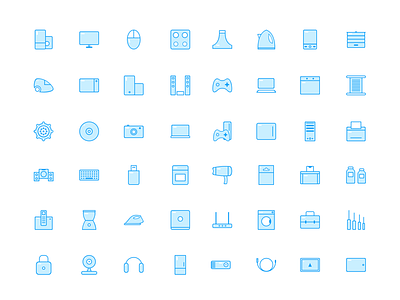 Blue Moon Icon Set by Rengised on Dribbble