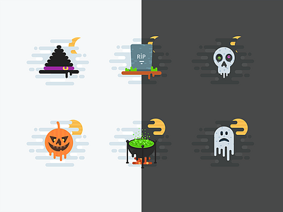 Halloween Free Icons dark dead fear free ghost halloween hat hell icons pumpkins skull