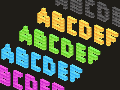 Icometric Cube Font