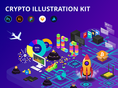 Crypto Illustration Kit - Free Update!