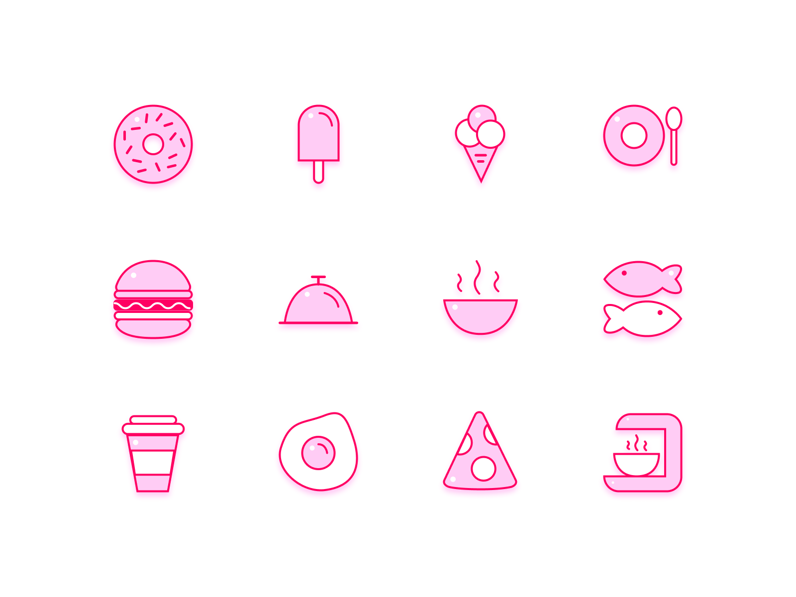 Food icons sketch clean design drink eat egg figma food icecream icons icons set iconset illustration market outline pack porn sandwitch simple ui vector