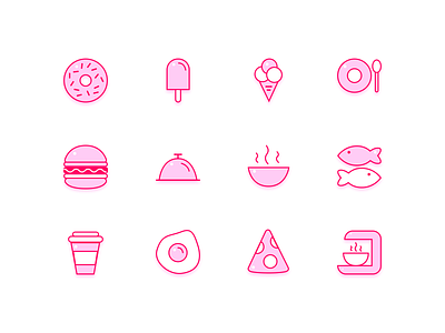 Food icons sketch