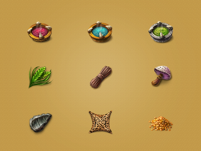 New icons supplies for game art consum craft game icon mezzzo online stone supplies