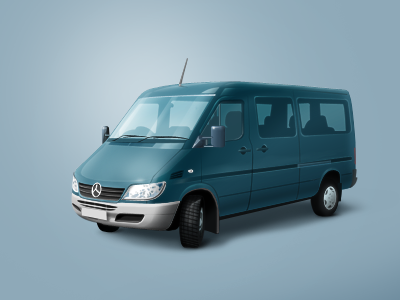 Minivan auto blue bus car icon mercedes microbus minivan photoshop van