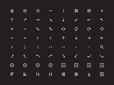 Navigation Icons Set adobe demo figma icons icons design iconset invison pack sketch xd