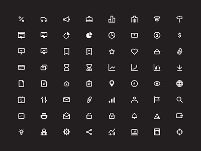 Business Icons Set by Rengised on Dribbble