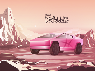 Hello Dribbble - Cybertruck