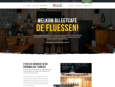Website design | Eetcafe De Fluessen webdesign website design