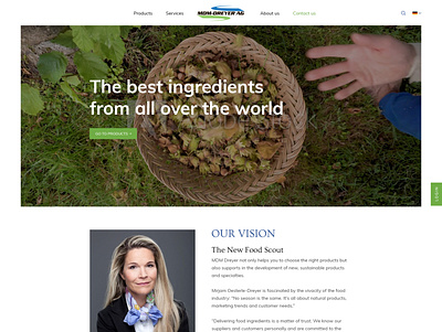 Webdesign | Food importer website corporate website webdesign