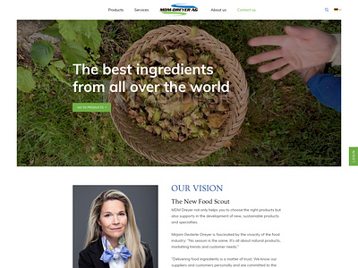 Webdesign | Food importer website