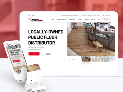 Business Site Redesign | Quality Floors 4 Less corporate website ecommerce design redesign redesign concept uiux web design webdesign