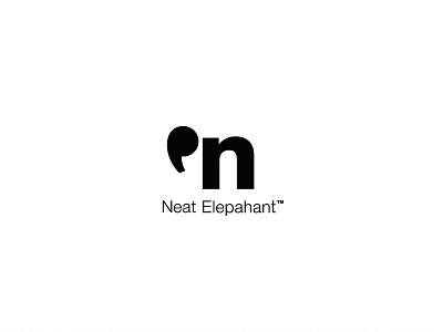 Neat Elephant brandidentity elephant helvetica it logo logodesigner logotype typography