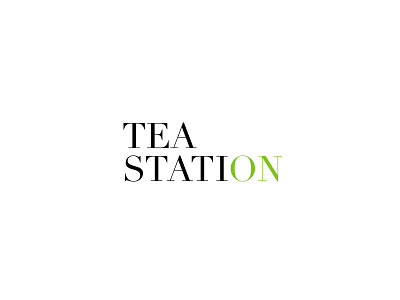 Tea Station tea store & cafe 2016 brandidentity cafe didot logo logodesign logotype tea type typography
