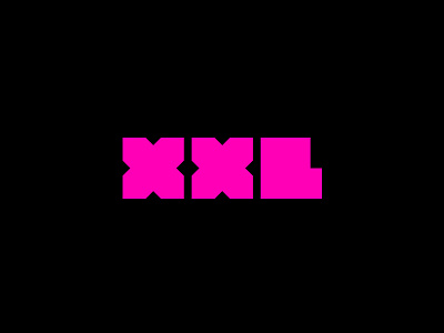 XXL black brandidentity extrabold font logo logodesigner logotype typedesign typography xxl