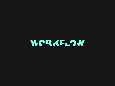 Workflow brandidentity branding gillsans graphicdesigner logo logodesigner logotype type typogrphy workflow