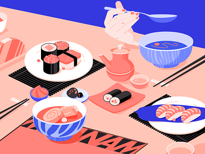 Japanese Cuisine cuisine food hand salmon sushi