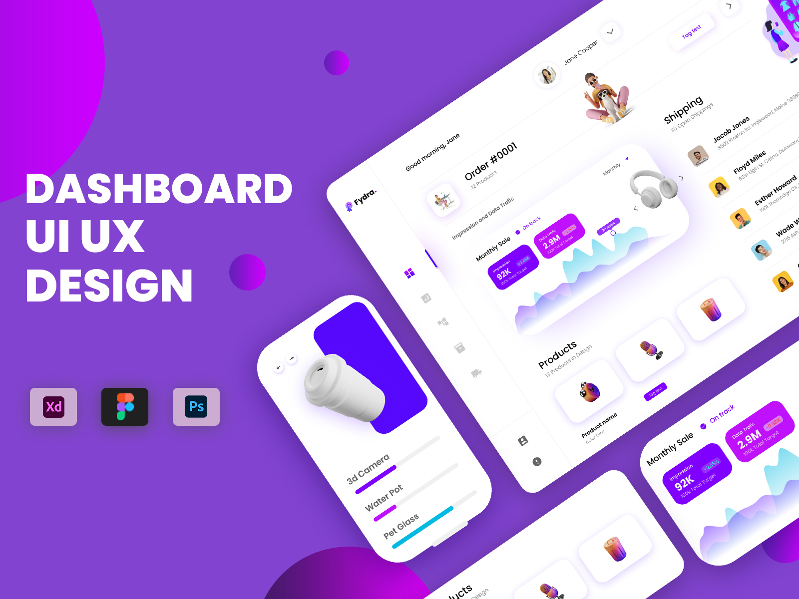 Dashboard, Admin panel, CRM Webapp, Software and SaaS UI UX. by Sadique ...