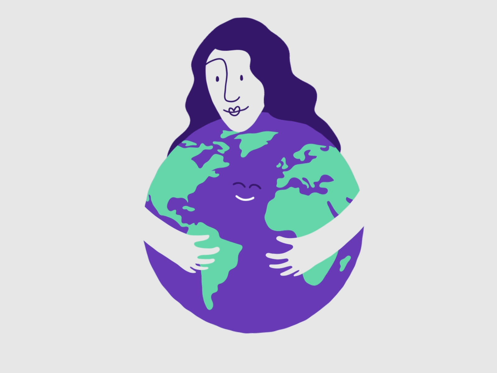Earth Day animation character animation earthday globe
