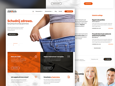 Akademia Zdrowia - Homepage diet fit health nutrition ui ux web webdesign
