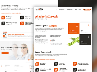 Akademia Zdrowia - About us about about us diet nutrition ui ux web webdesign