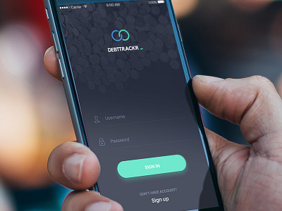 Sign in app debt form ios login mobile sign signin tracker ui ux