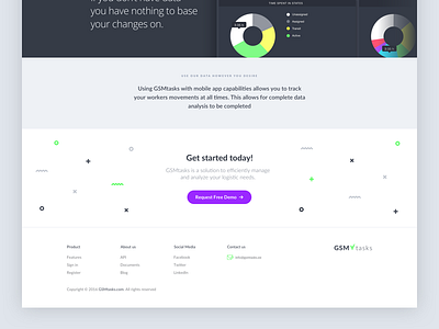 GSMtasks - Footer c2a footer gsmtasks landing page website