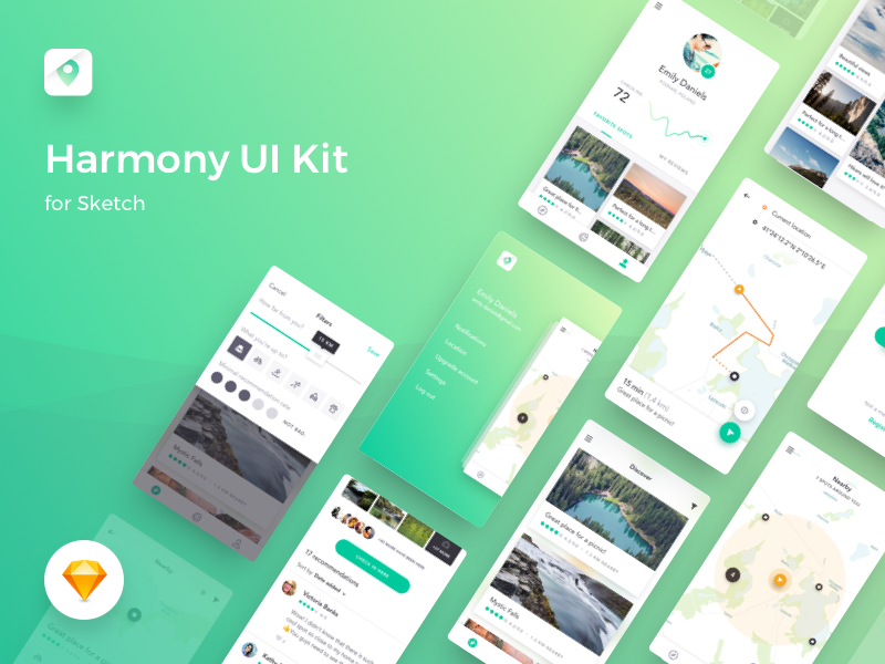 Download 🔥 Harmony UI Kit for Sketch