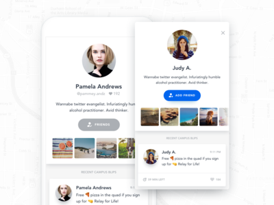 BlipMe - User Profile
