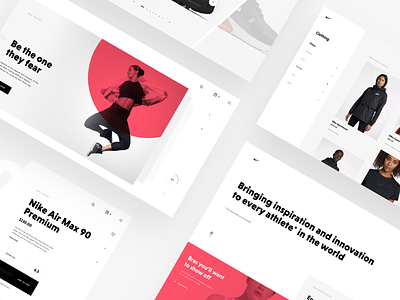 Nike Store Concept – Sneak peek ecommerce freebie nike redesign shop sketch web webdesign