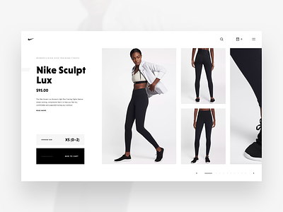 Nike Store Concept – Product Details concept ecommerce freebie nike product product details product page redesign shop sketch store web webdesign