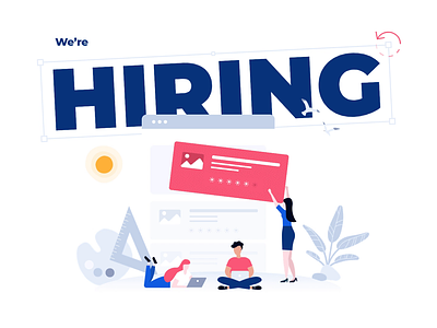 We are hiring! designers hiring illustration visual designer