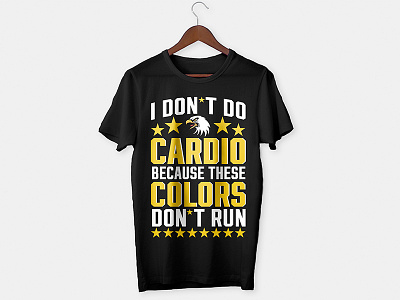 Cardio T-shirt Design branding cardio fashion fitness graphic design gym jersey logo merchandise tshirt vector workout