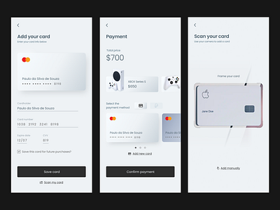 Daily UI #02 - Credit card checkout - 2