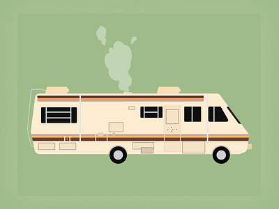 Breaking Bad Trailler design flat illustration