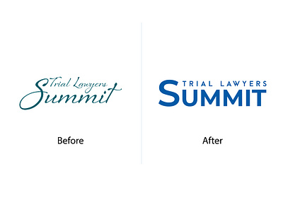 Trial Lawyer Summit Before and After branding design digital icon logo simple typography vector