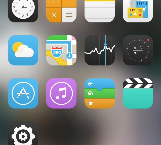 iOS 7 Icons by Matthew Skiles on Dribbble