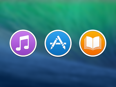 OS X Icons app store icon ibooks icon icons itunes icon mavericks os x