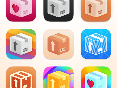 Parcel App Icons app app icon deliveries icon icon design ios macos packages parcel
